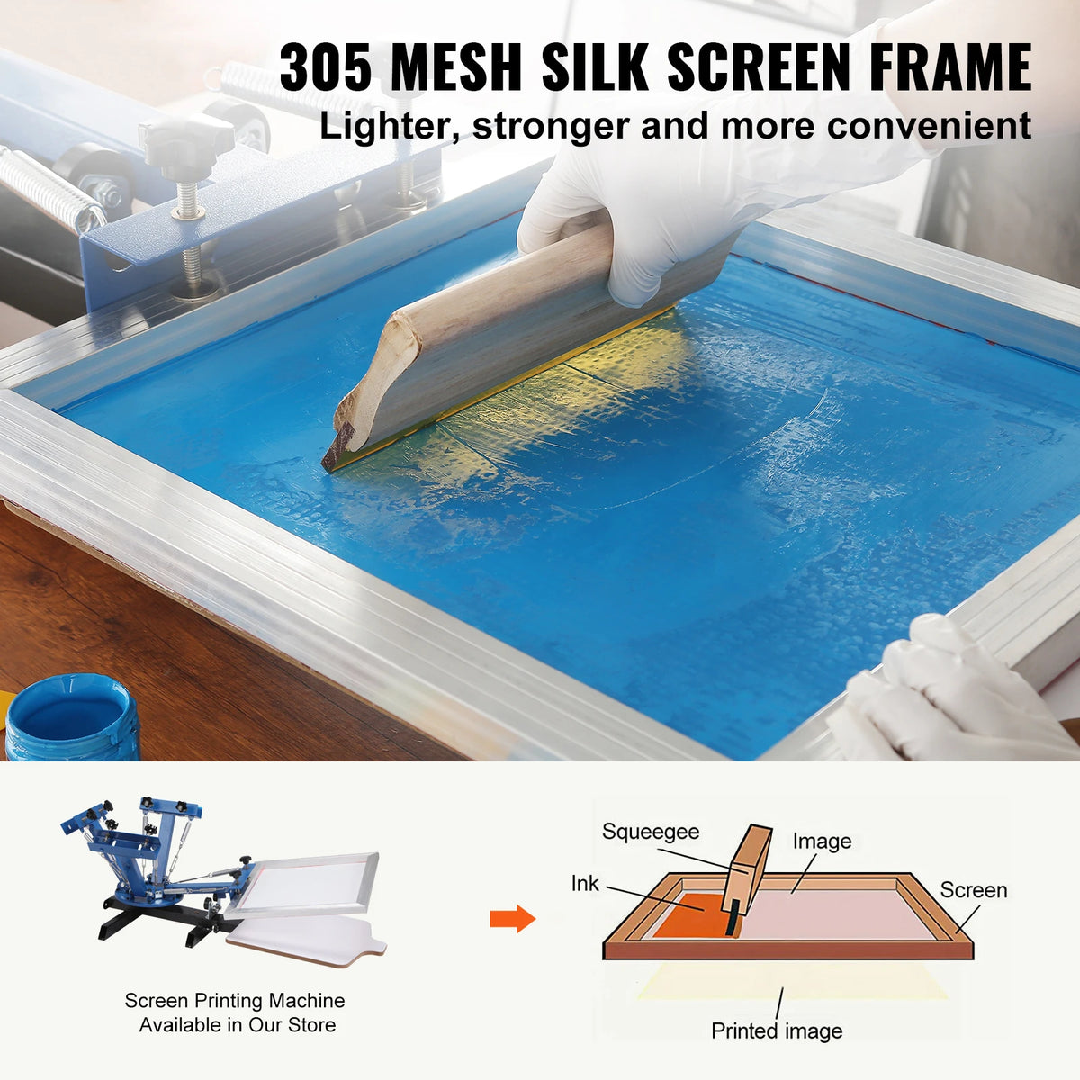 SucceBuy 20x24inch Screen Printing Kit &ndash; High Tension Frame