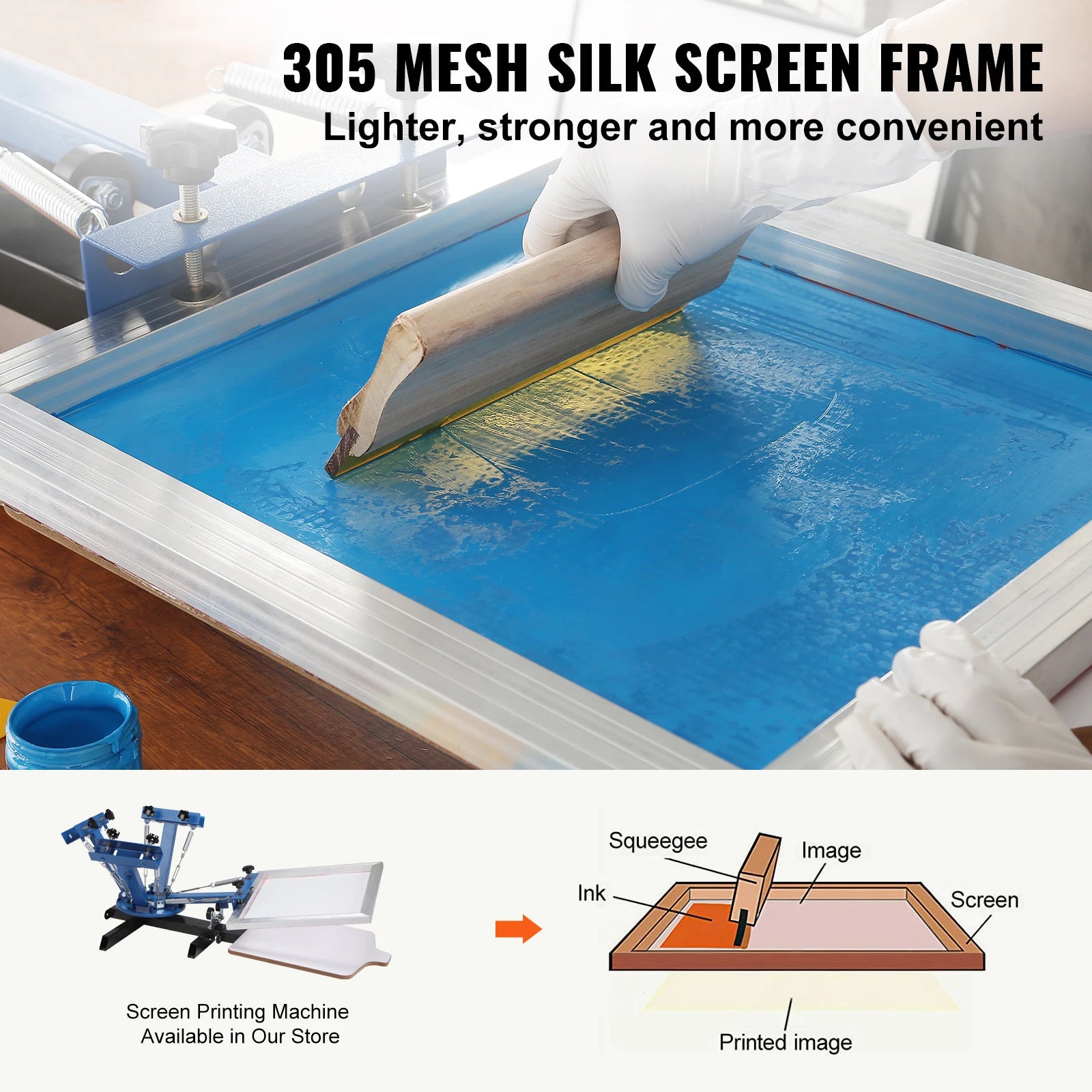 SucceBuy 20x24inch Screen Printing Kit &ndash; High Tension Frame