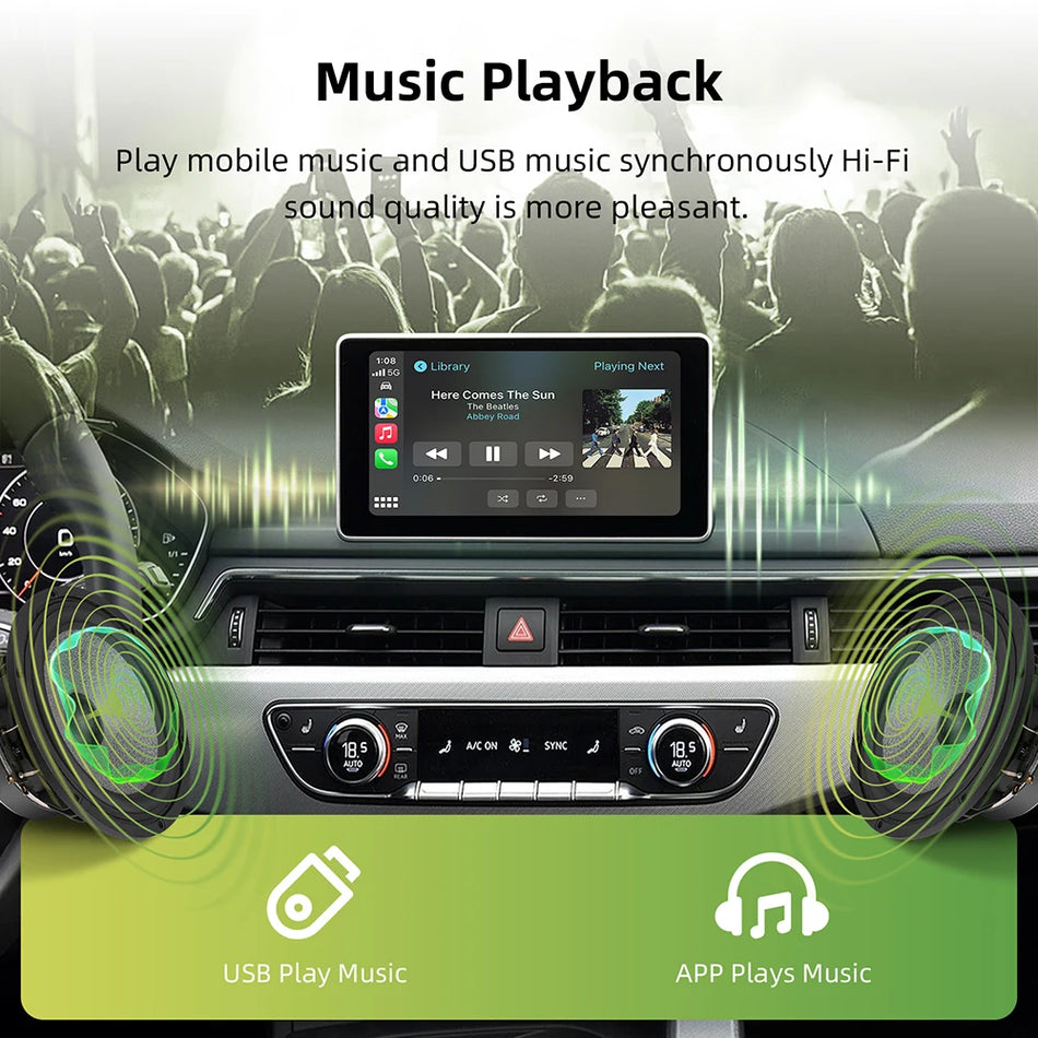 Kit de retrofit CarPlay și Android Auto pentru Audi A4 A5 Q5, upgrade ecran OEM