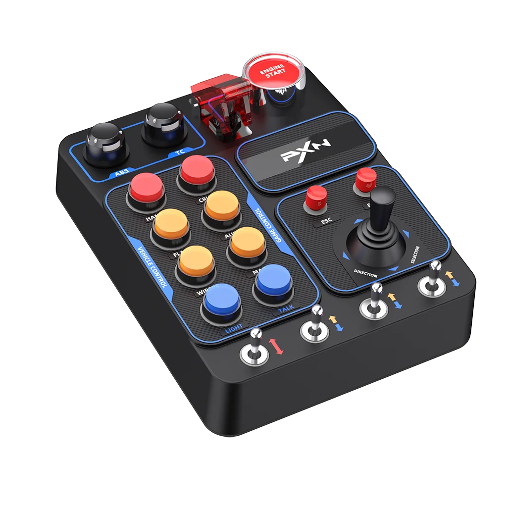 PXN Racing Simulator Control Box with RGB Lighting for PC Gaming