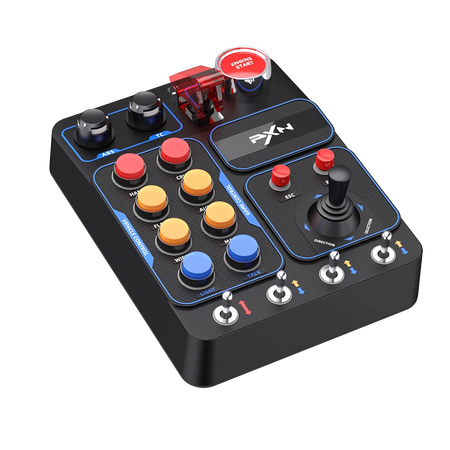 PXN Racing Simulator Control Box with RGB Lighting for PC Gaming
