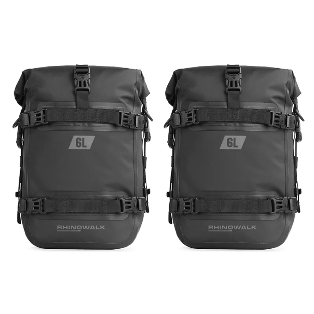 Rhinowalk Motorcycle Crash Bar Bag &ndash; 100 Percent Waterproof Design Black-2pcs / CHINA