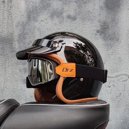 ORZ Retro Half Open Motorcycle Helmet &ndash; Lightweight Comfort