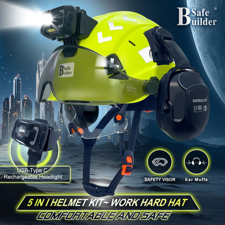 C06 Safety Helmet SHL01 &ndash; Rechargeable LED Headlamp