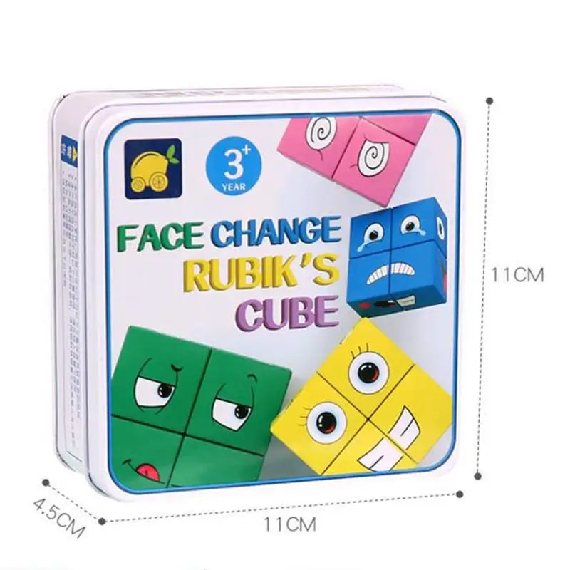 BZS00120 &ndash; Educational Wooden Face Changing Blocks for Kids