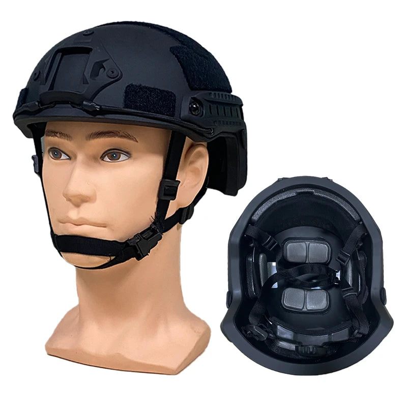 AnruiGe Tactical Bulletproof Helmet IIIA MICH &ndash; Lightweight fast Black
