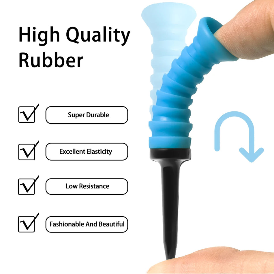 Caiton 5 confezioni 360 Flex tee da golf in gomma 3.2in multicolore