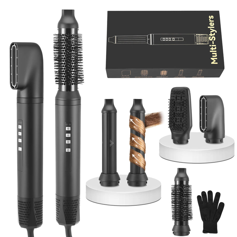 5 En 1 Estilizador de Aire Caliente con Motor Sin Escobillas Iónico Negativo