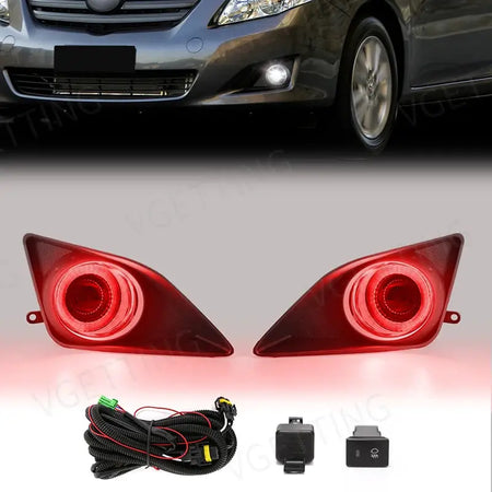 Daytime Running Light DRL Angel Eyes Fog Lamp Led for Toyota Corolla Altis 2008 2009 2010 Driving Light Auto Halogen Daylight by InterCyprus Trading Ltd