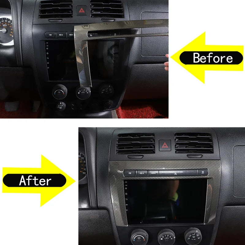 Rámová samolepka CD panelu z uhlíkových vláken Hummer H3 2005-2009