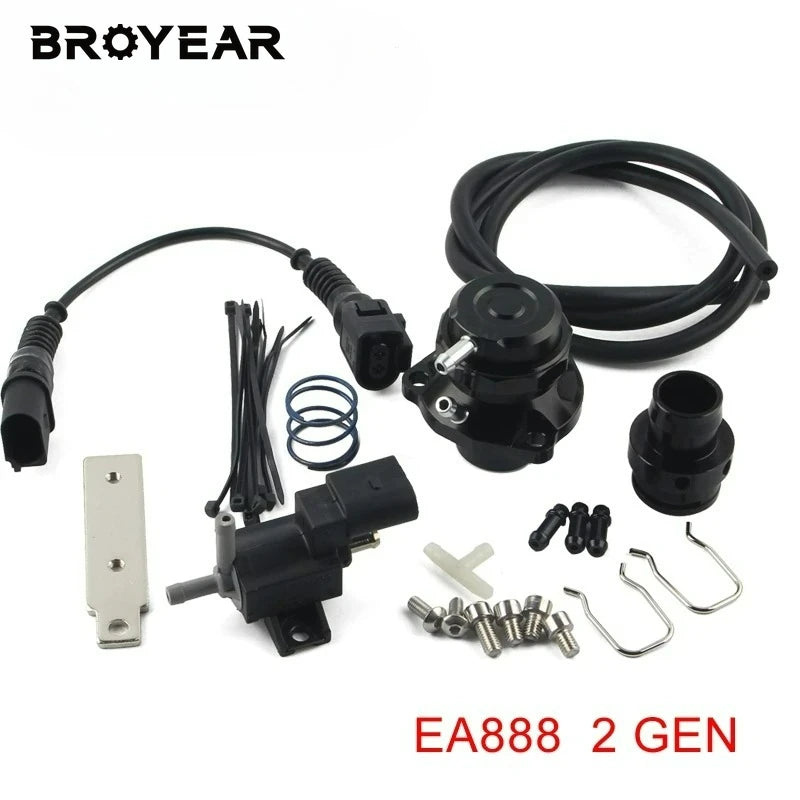 Blow Off Valve Kit Aluminum for Audi VW Seat Skoda 2.0T 1.8T EA888 Gen 2 3 by InterCyprus Trading Ltd