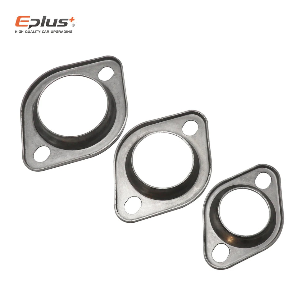 Universal Diamond-Shape Exhaust Flange Kit, 304 Stainless Steel, 51/63/76mm