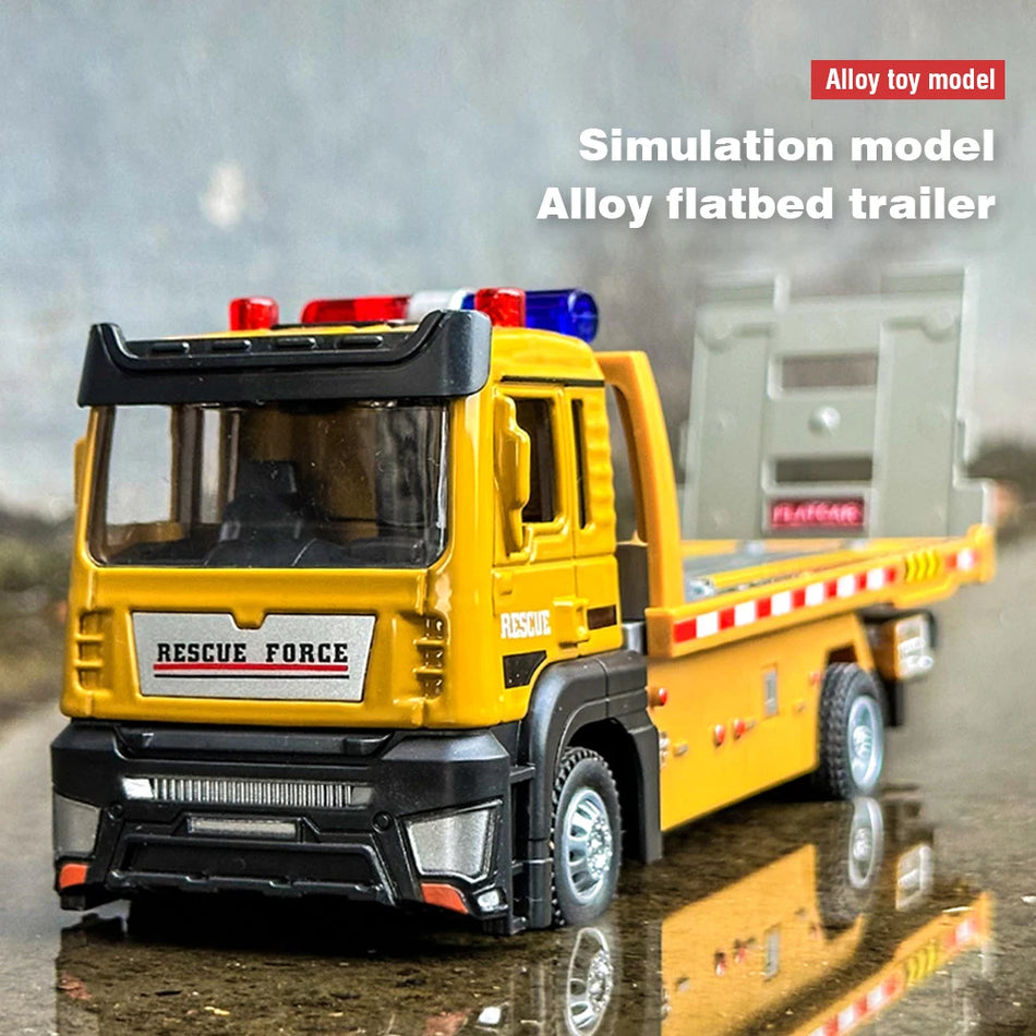 Alloy Truck Model 1/32 Diecast Flatbed &ndash; Sound And Light
