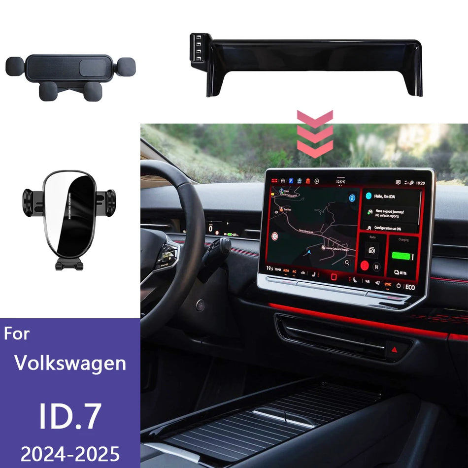 Volkswagen ID7 Bil Telefonhållare Trådlös Laddningsställ