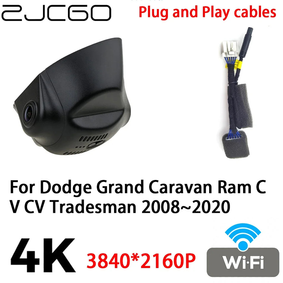 Камера за автомобил за Dodge Grand Caravan и Ram C/V Tradesman 2008–2020 4K Plug and Play DVR