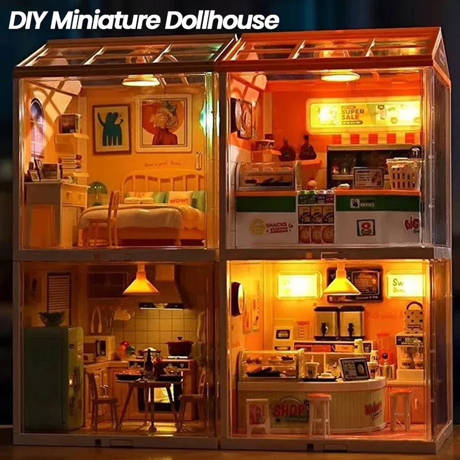 Miniature Doll House DIY Kit &ndash; Creative Room Decor And Fun