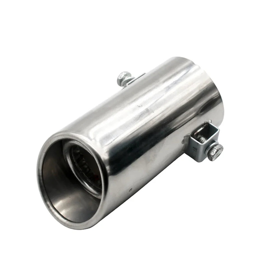Hulit Universal Stainless Steel Exhaust Tip for Cars, Slant/Flat Mouth Tailpipe