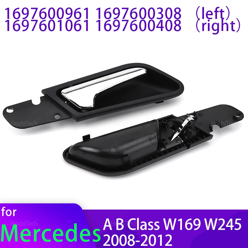 Interior Door Handle Assembly Black for Mercedes-Benz A-Class W169 B-Class W245
