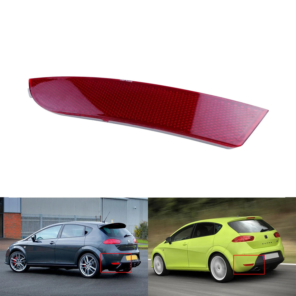 Heckstoßstangenlichter-Set für Seat Leon FR Cupra 2005-2012 Links Rote Linse Ersatzteil
