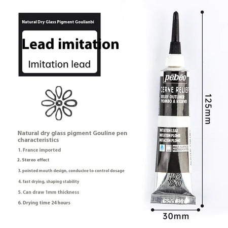 Pebeo Acrylic Paint 20ml Tube &ndash; Waterproof Multi Surface 20ml Imitation lead