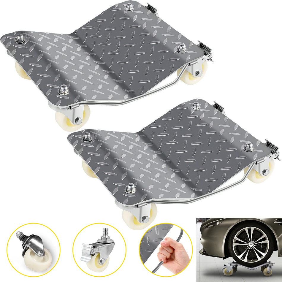 2 Adet Araba Tekerlek Dollies 4 Tekerlekli 1500 Lbs