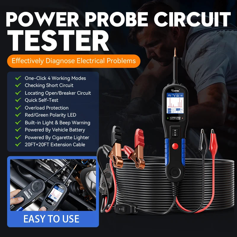 VDIAGTOOL V200 Pro Auto Circuit Tester &ndash; Open Short Test