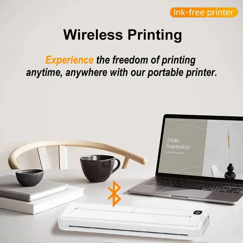 A4 Portable Thermal Printer &ndash; Wirelessly Inkless Printing