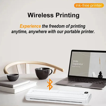 A4 Portable Thermal Printer &ndash; Wirelessly Inkless Printing