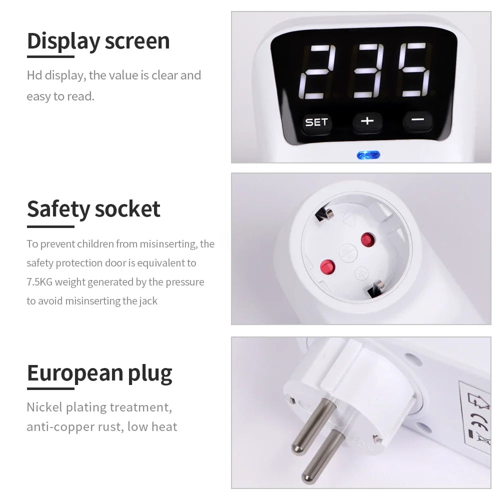 HLP02 Digital Voltage Protector &ndash; Overcurrent Protection