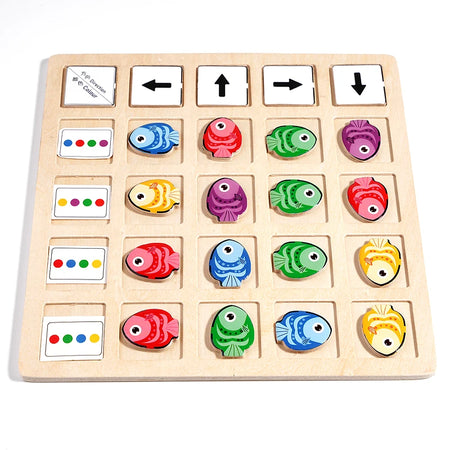 Children's Wooden Montessori Toys - Kids Logical Thinking Training Board Game