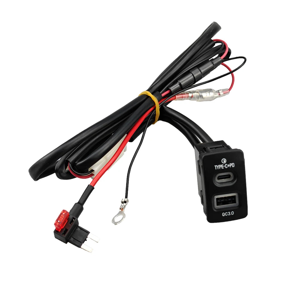 USB lādētājs PD QC3.0 ABS Honda Accord, Civic, City, Fit, HR-V, CR-V, Odyssey