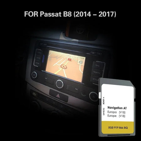 AT V18 SD Navigation Card &ndash; Updated Europe Maps Passat B8 CHINA / Passat B8 2014-2017