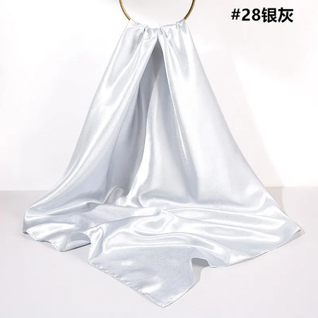 Women Solid Scarf &ndash; Elegant Simulated Silk Design