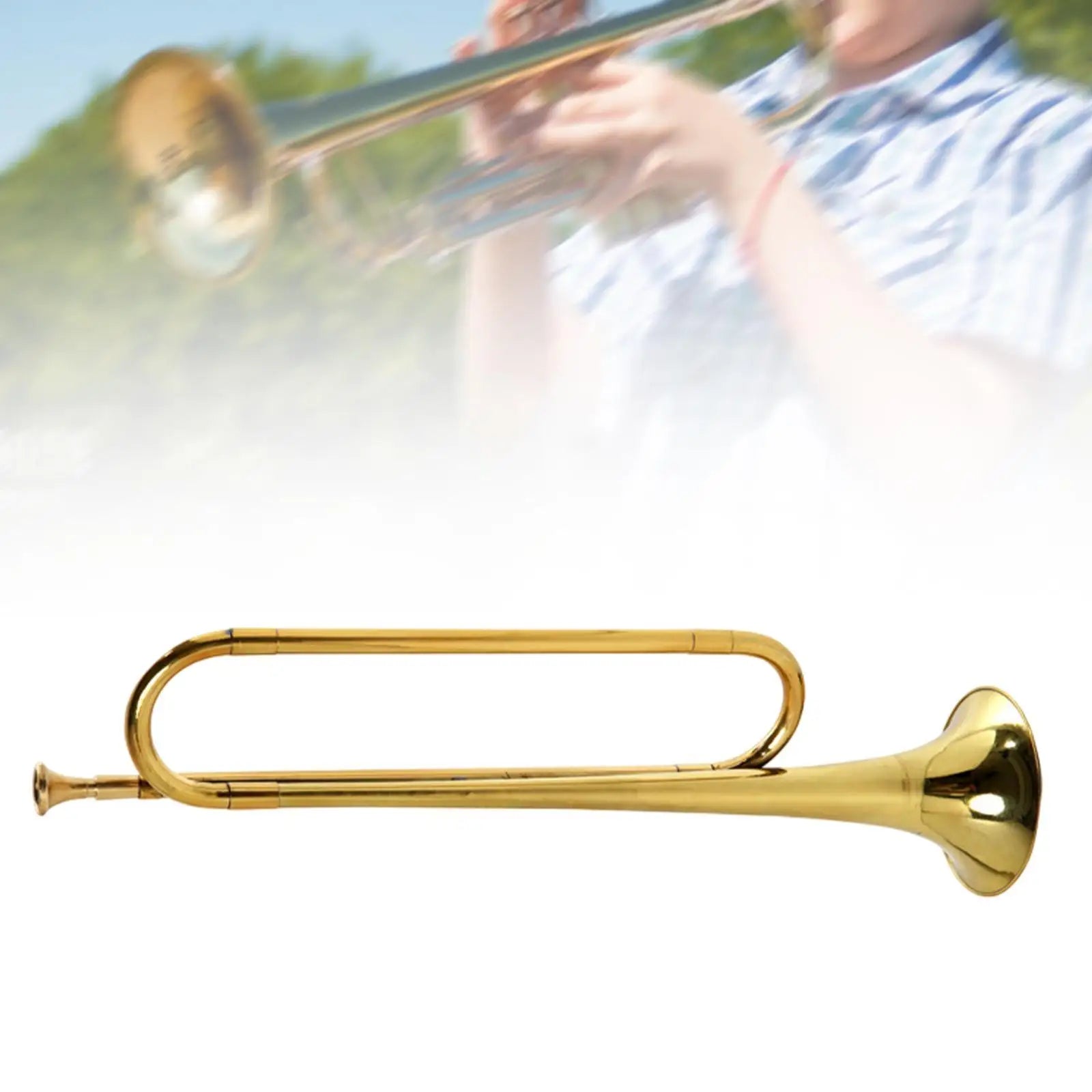 Bugle Trumpet Mini Brass C Key &ndash; Portable Student Friendly