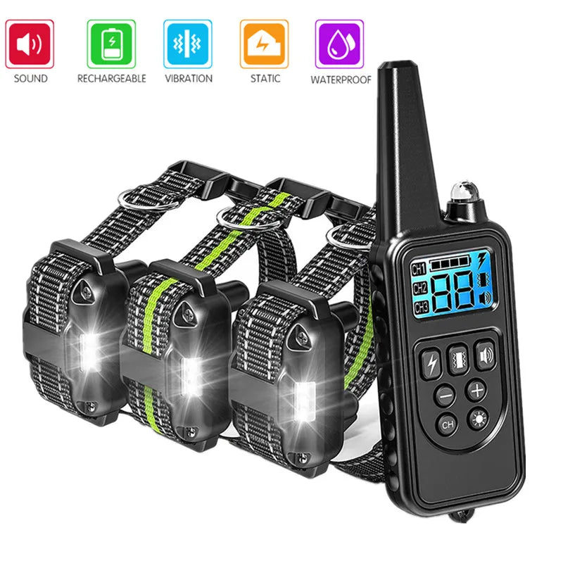 800m Dog Training Collar Remote - Rechargeable Waterproof