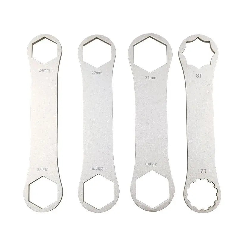 Stainless Steel Bicycle Fork Wrench Set 24/26mm, 27/28mm, 30/32mm