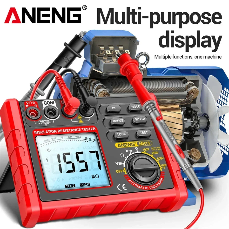 ANENG MH15 Ohmmeter Insulation Meter &ndash; Auto Discharge