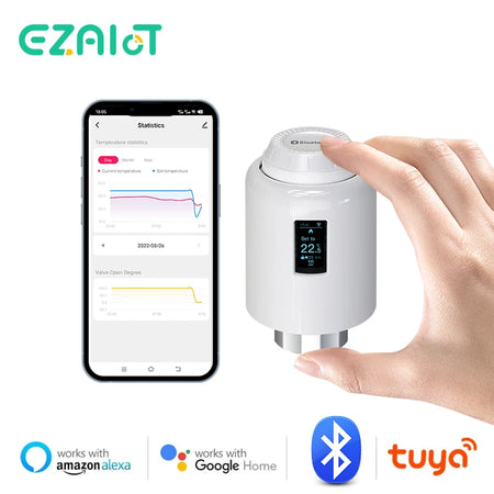 TRV Tuya Radiator Actuator Valve &ndash; Bluetooth Thermostat