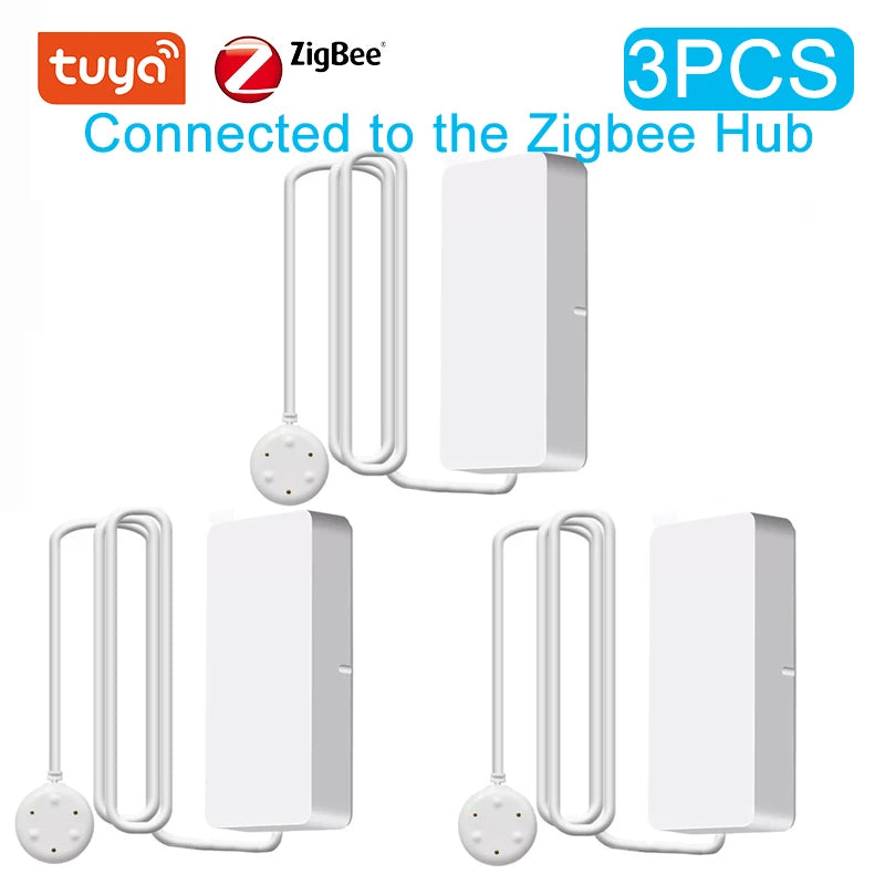 Tuya WiFi Water Leakage Alarm &ndash; Standalone Leak Sensor Zigbee Version 3PCS