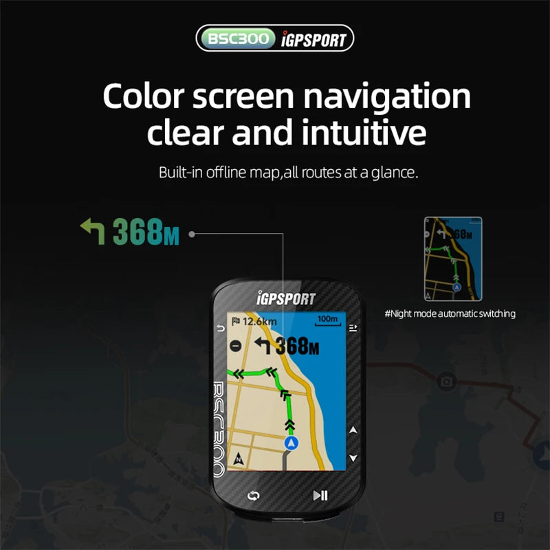iGPSPORT BSC300 &ndash; GPS Navigation with Offline Maps
