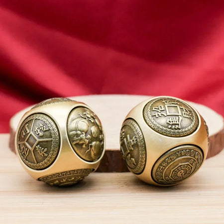 Six-Faced Blessing Money Fidget Spinner - Stress Relief Toy