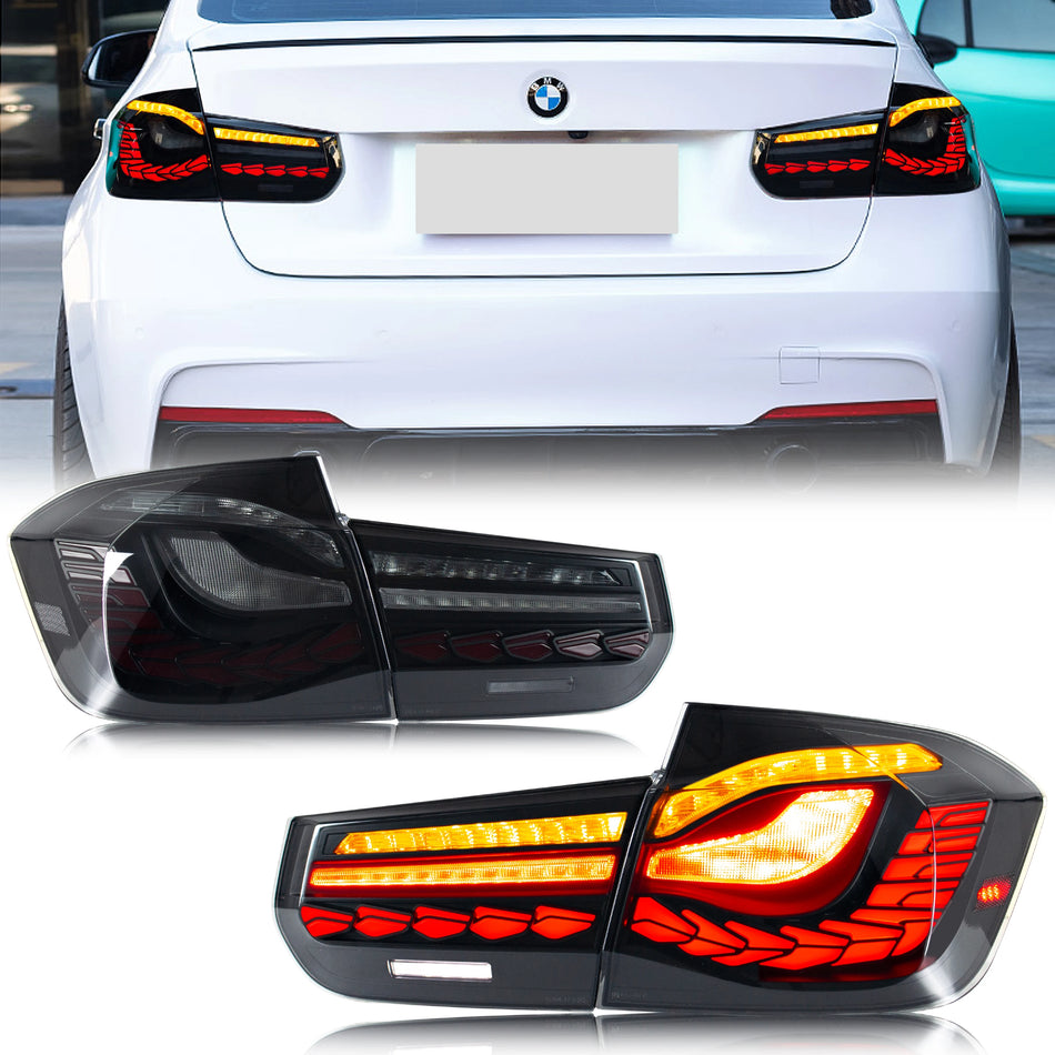 Luces traseras LED de la serie 3 de BMW F30 F80 M3 con señal secuencial