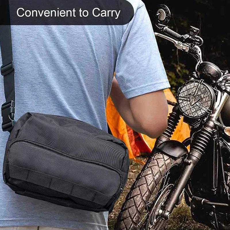 Motorcycle Front Storage Bag &ndash; Universal Fit for Handlebar Convenience