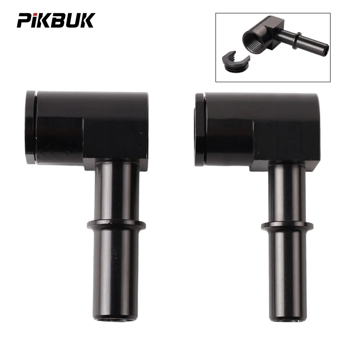 PIKBUK Aluminum Fuel Pump Fitting M14x1.5 Female to 5/16 3/8 For Walbro Pump Customization Available by InterCyprus Trading Ltd
