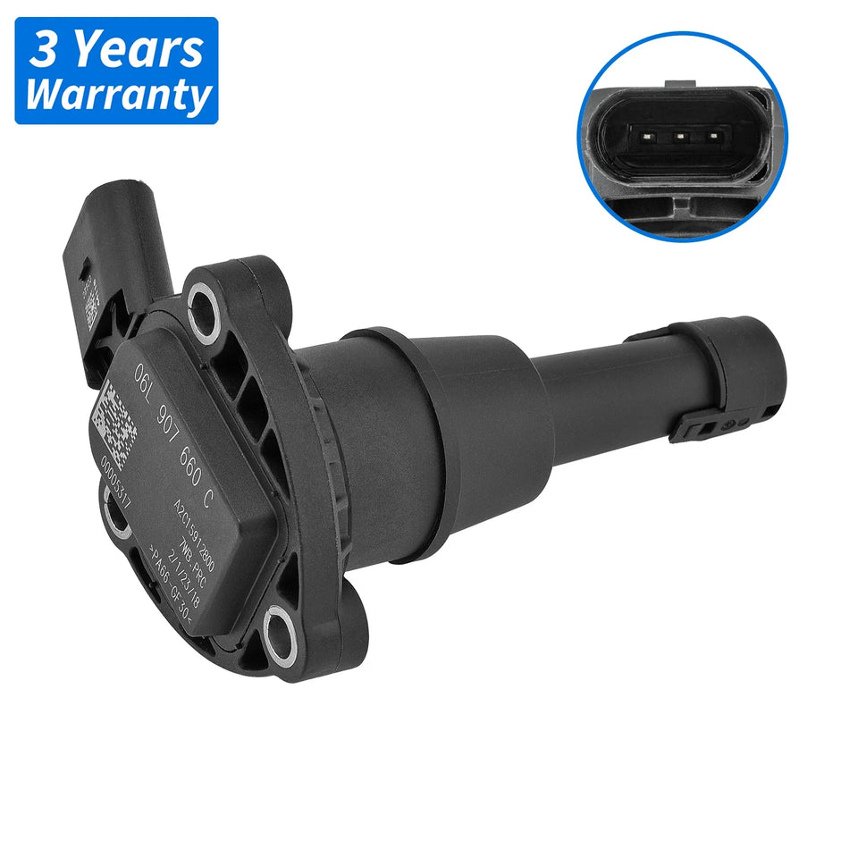 Variklio alyvos lygio jutiklis Porsche Macan 2014-2018, pakeitimo dalių numeriai 95890766000 95890766010