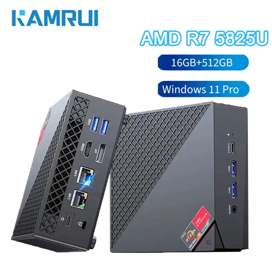 KAMRUI Ryzen 7 Mini PC 16GB RAM 512GB SSD Windows 11 Pro