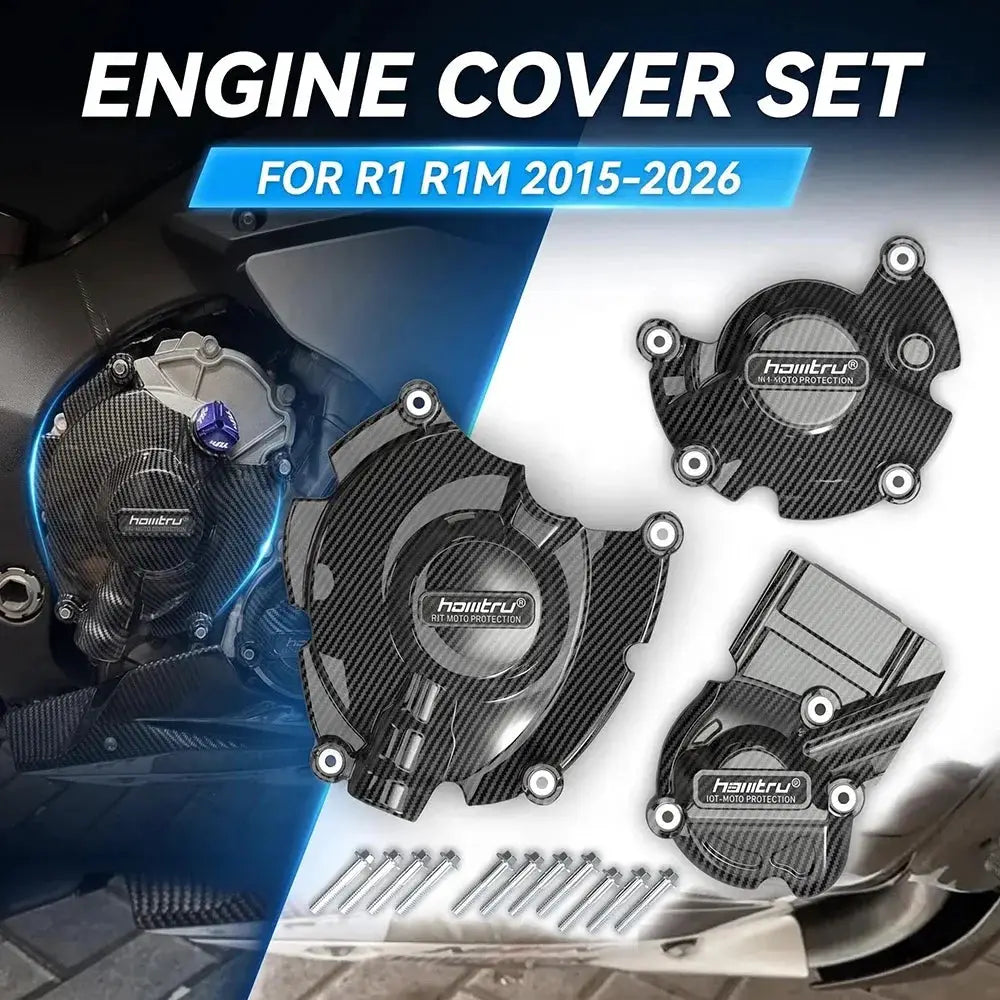 Motorcycles Engine Cover Protection Case For Yamaha R1 R1M Engine Protectors Fairing Kit by InterCyprus Trading Ltd