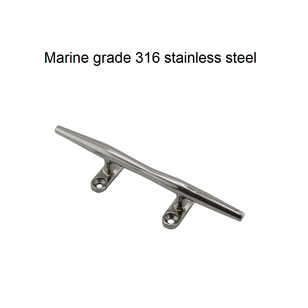 AISI 316 Deck Cleat 4-12 Inch &ndash; Marine Grade Resistant