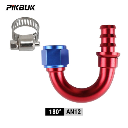 AN4 AN6 AN8 AN10 AN12 Hose End Fittings With 180 Degree Push-On by InterCyprus Trading Ltd
