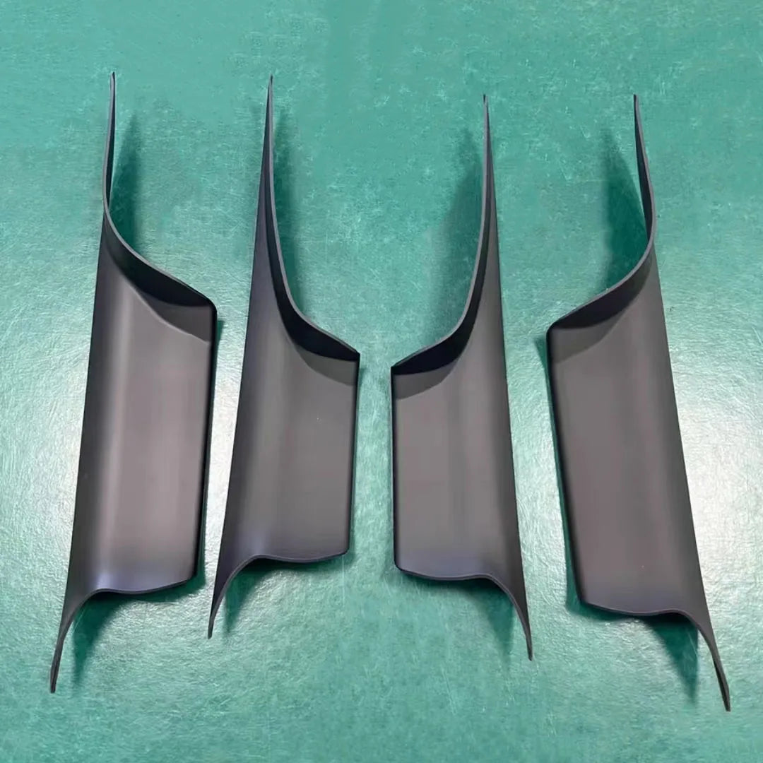 Interior Door Handle Covers Black Carbon Style for BMW 7 Series F01 F02 by InterCyprus Trading Ltd